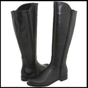 La Canadienne size 8 knee high black leather boots